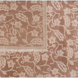 Traditional Pakistani Rust with Beige Floral Area Rug