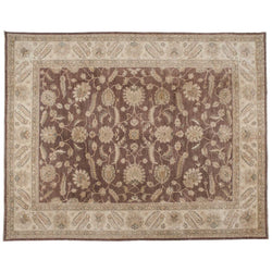 Traditional Pakistani Rug in Brown and Beige