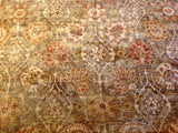 Gold and Brown Traditional Pakistani Area Rug