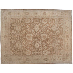 Traditional Brown and Beige Pakistani Rug