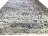 Blue Transitional Indian Area Rug
