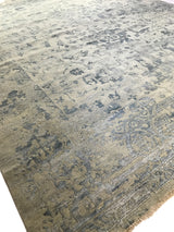 Blue Transitional Indian Area Rug