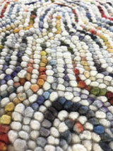 Multi Color Tufted Wool Area Rug