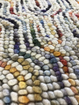 Multi Color Tufted Wool Area Rug