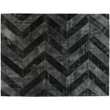 Black and Grey Overdyed Rug