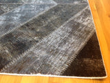 Black and Grey Overdyed Rug