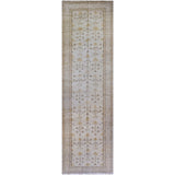 Beige and Gold Floral Runner